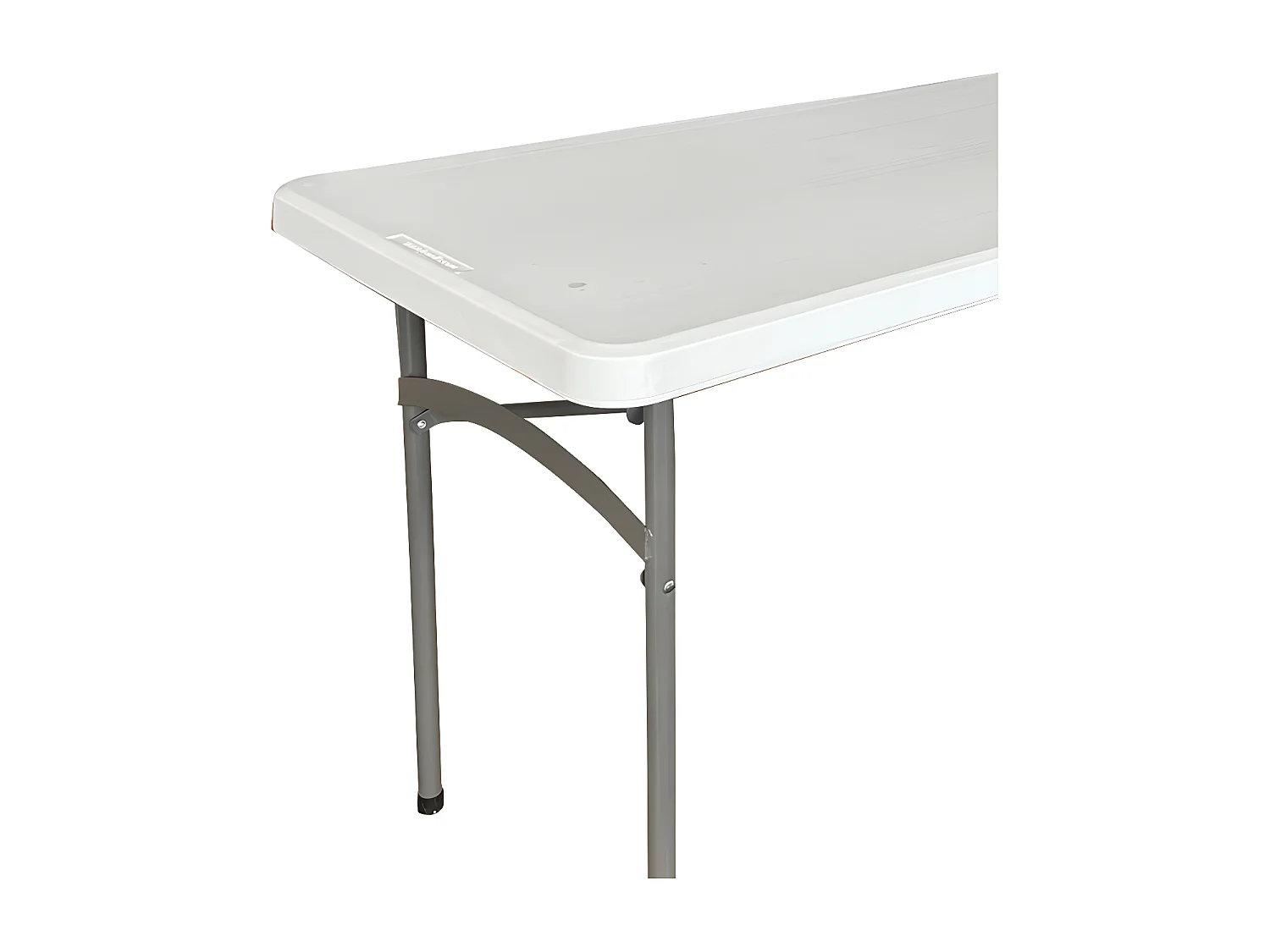 Table de réception 120 x 60 cm pieds pliables blanc