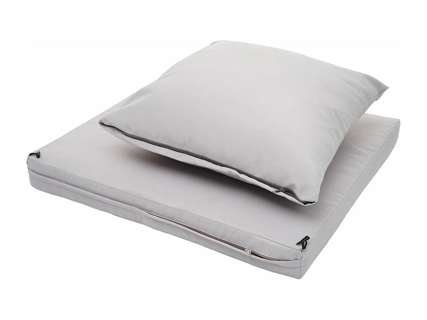 Fotel polirattanowy MCW-G16,  czarny, poduszki jasnoszare