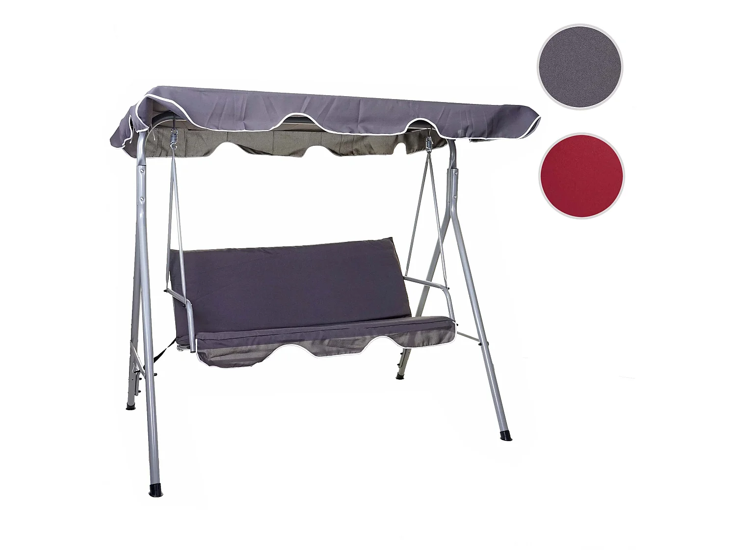 Balancelle de jardin MCW-D61,  gris foncé