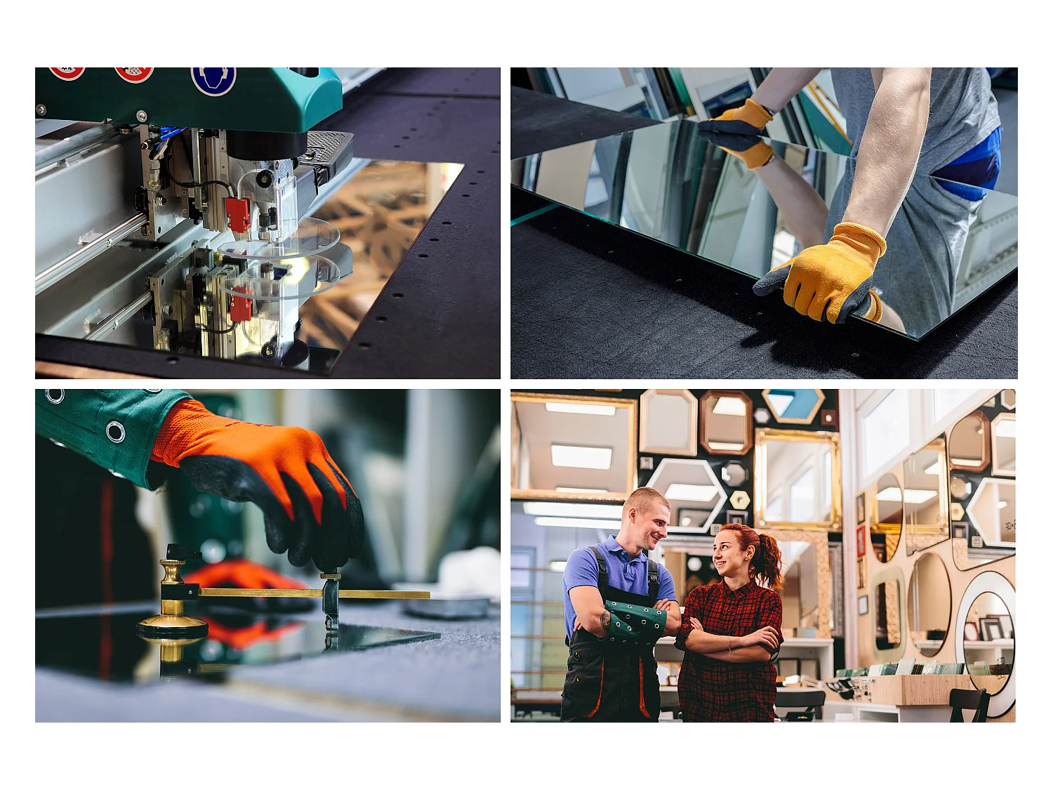 Unregelmäßig geformter dekorativer LED-Spiegel - Tulup - 86,2 cm x 86,9 cm - Kaltes Licht