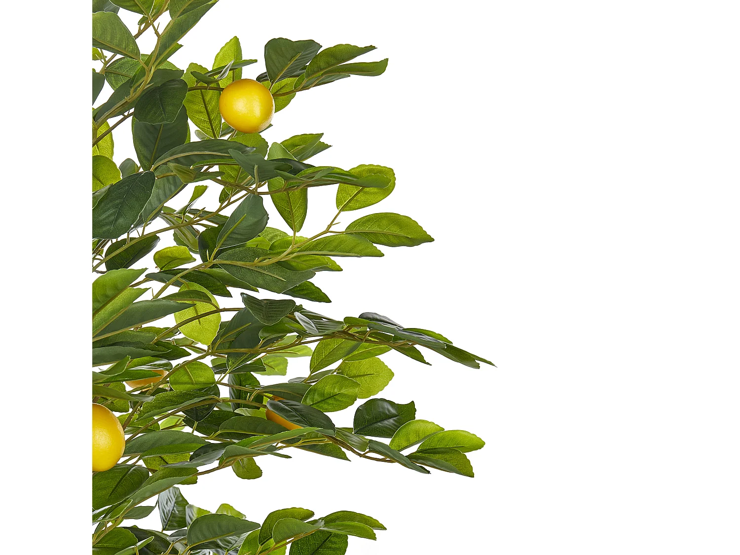 Kunstpflanze künstlicher Zitronenbaum im Blumentopf grün 156 cm Lemon Tree