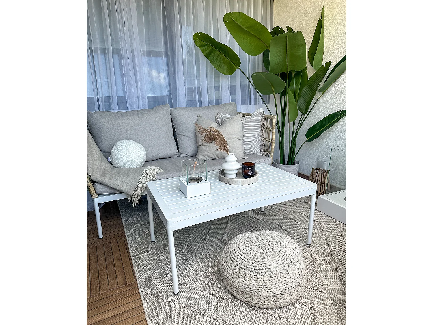 Plante artificielle bananier avec pot 187 cm BANANA TREE