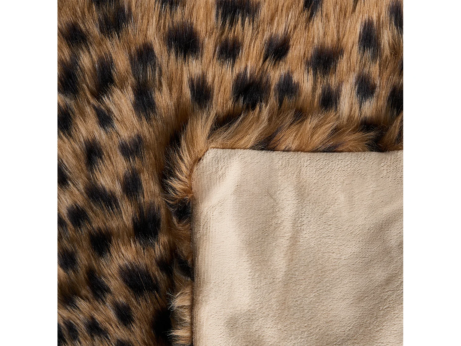 Couvre-lits KUDELI Fourrure synthétique 150 x 200 cm Marron