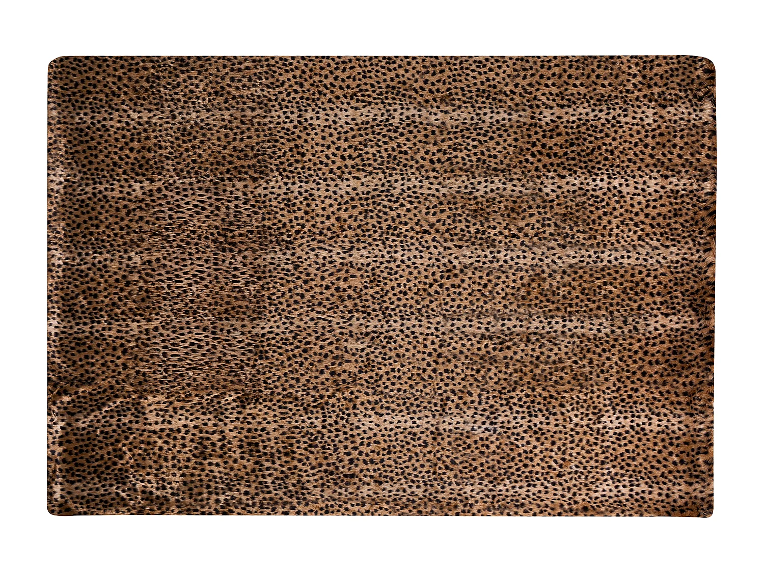 Couvre-lits KUDELI Fourrure synthétique 150 x 200 cm Marron