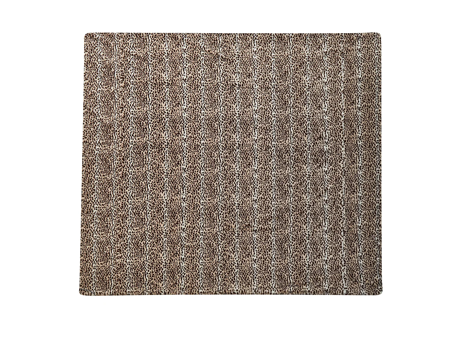 Narzuta na łóżko KUDELI Sztuczne futro 150 x 200 cm Brązowy