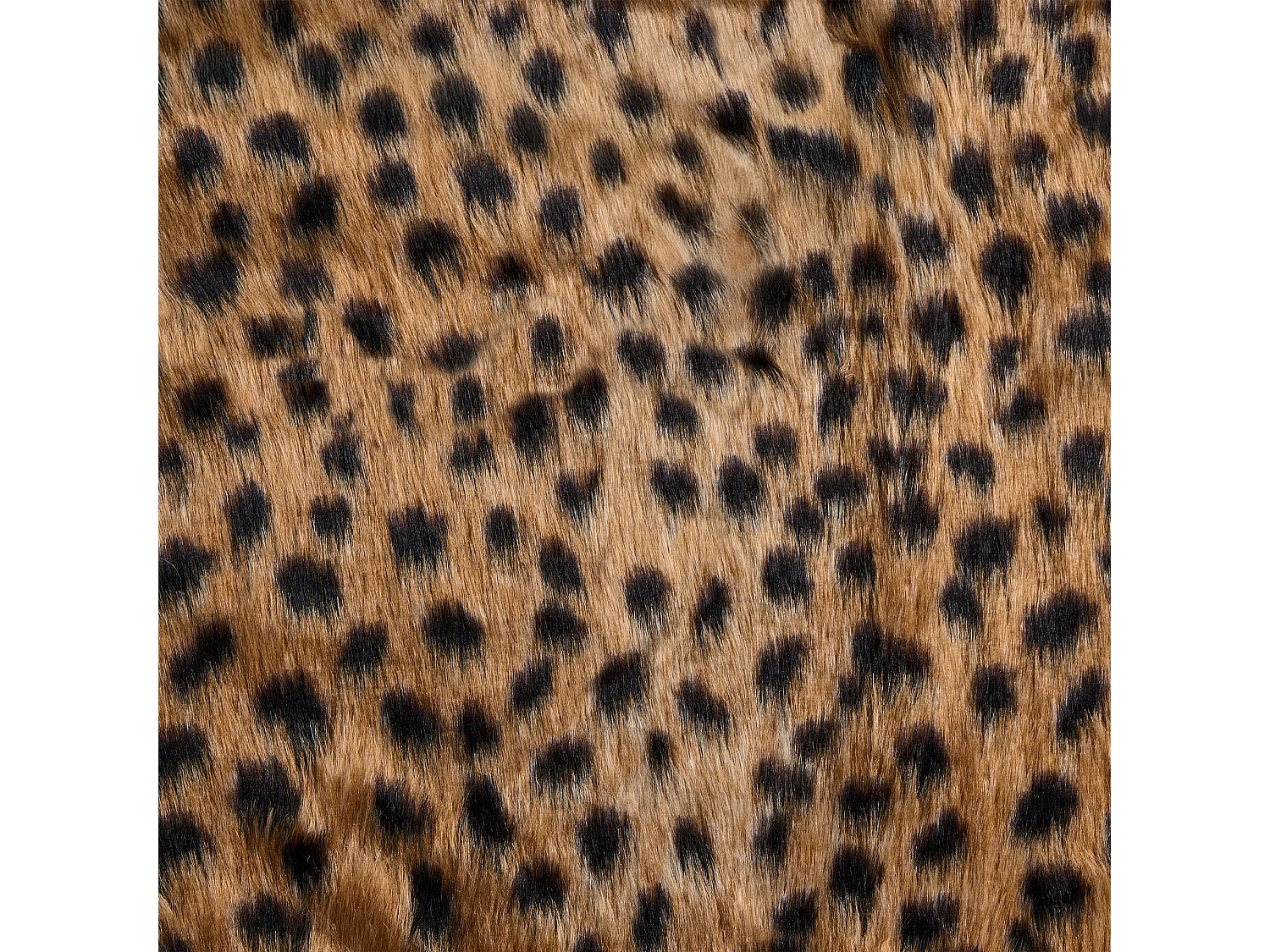 Narzuta na łóżko KUDELI Sztuczne futro 150 x 200 cm Brązowy