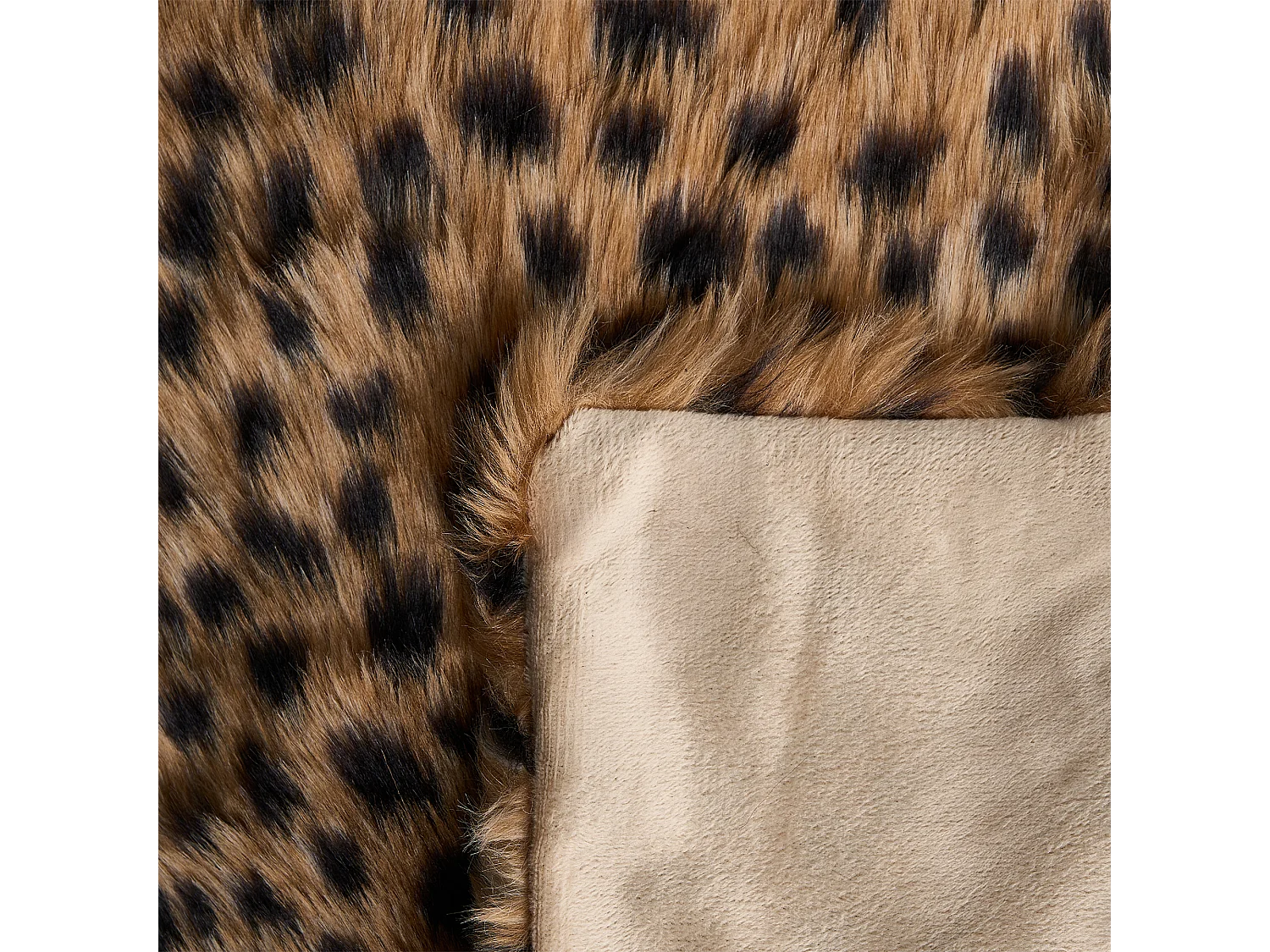 Couvre-lits KUDELI Fourrure synthétique 200 x 220 cm Marron