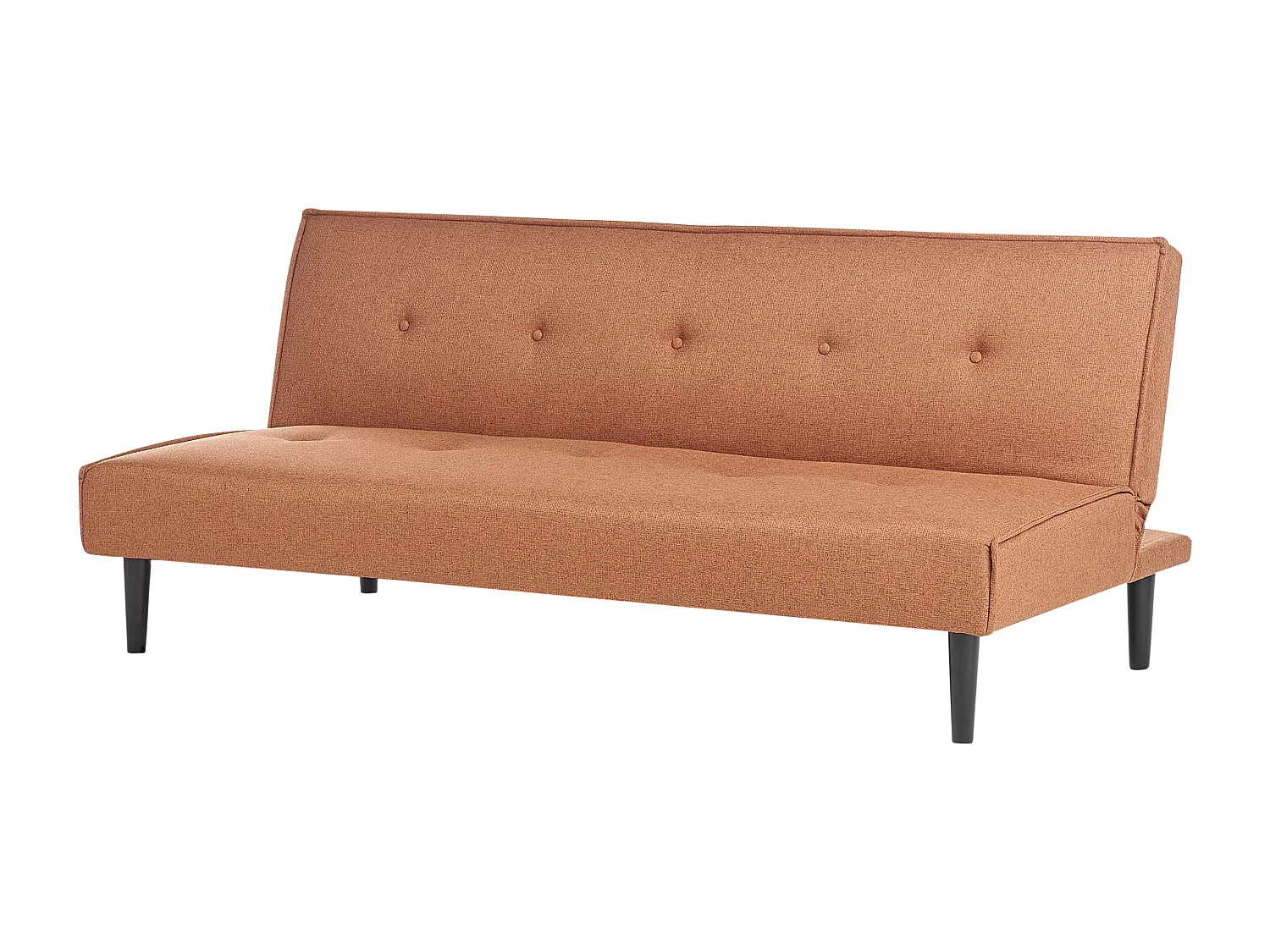 Sofá-cama VISBY Tecido Castanho dourado 3 lugares