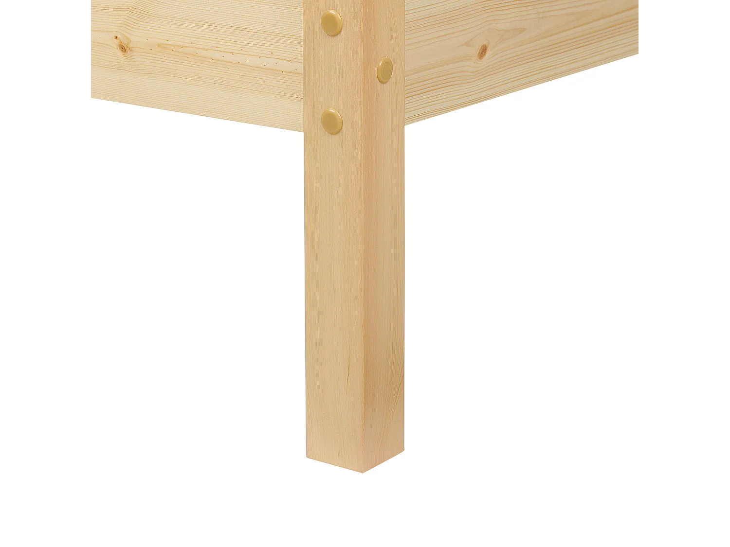 Cama Madeira VANNES 160 x 200 cm Castanho claro