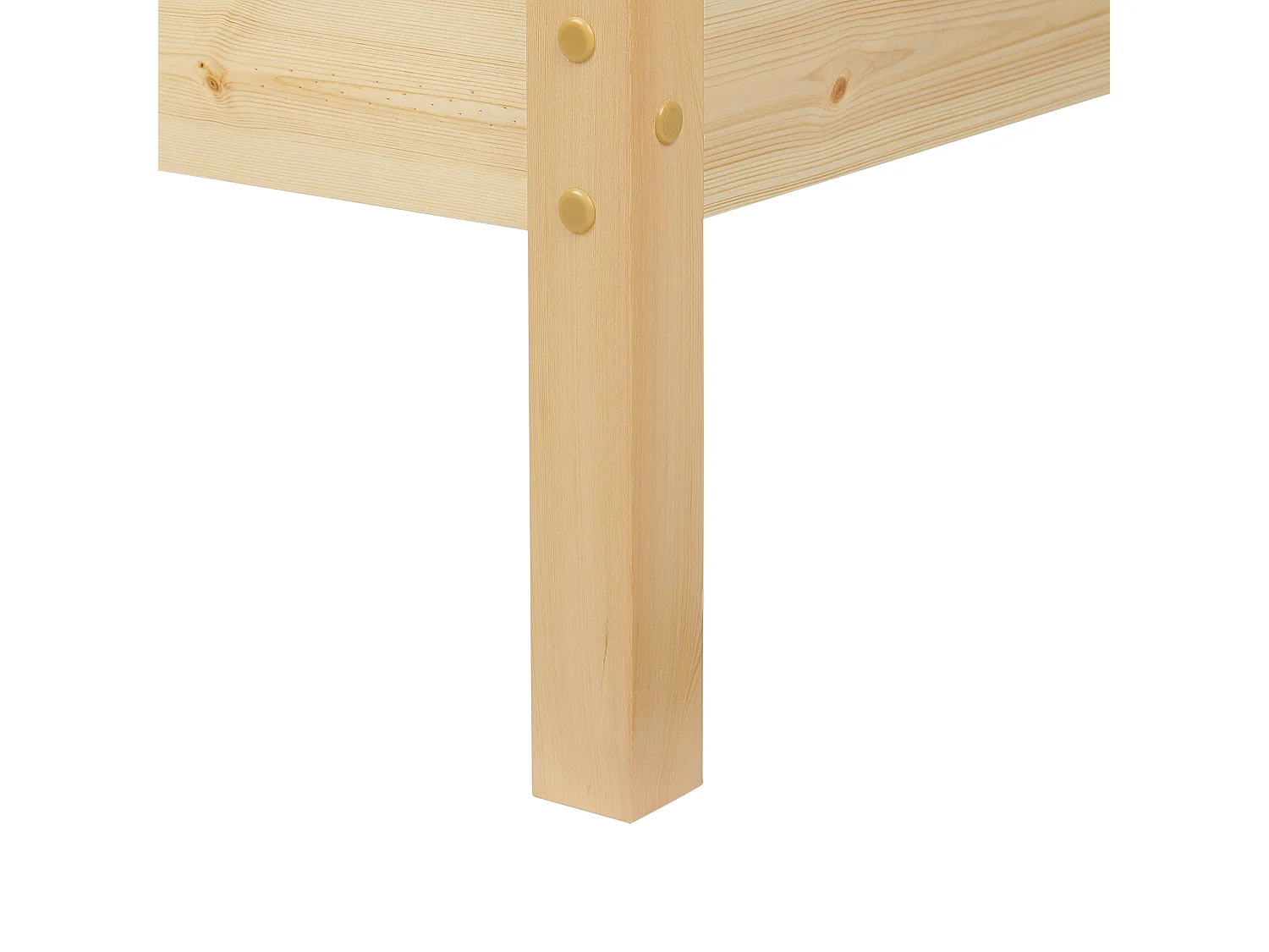 Bett mit Lattenrost Kiefernholz VANNES 160 x 200 cm Hellbraun