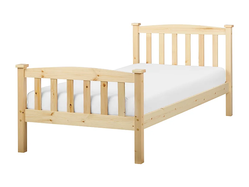 Cama Madeira GIVERNY 90 x 200 cm Castanho claro