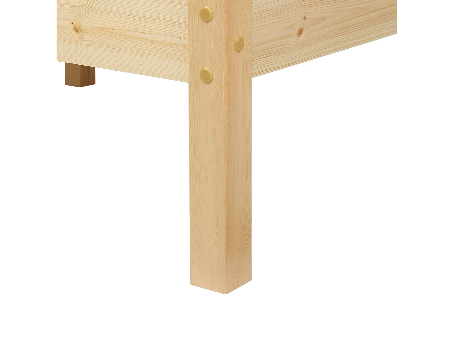 Cama Madera de pino GIVERNY 180 x 200 cm Marrón claro