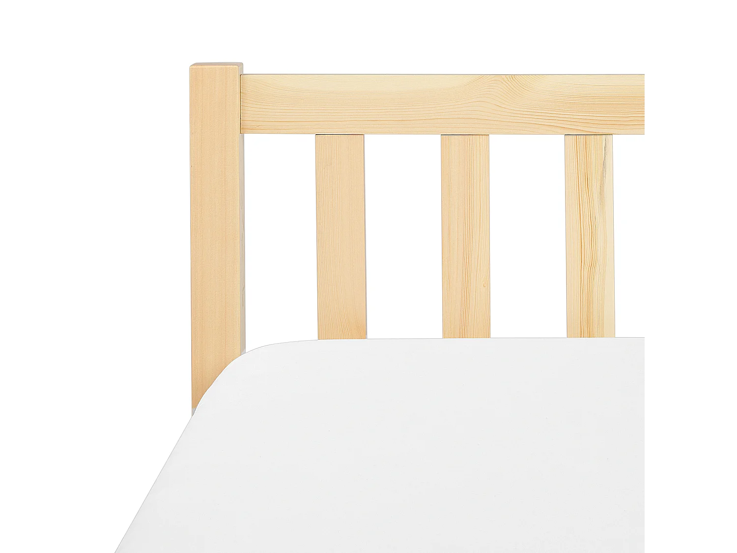 Bed Dennenhout FLORAC 160 x 200 cm Lichtbruin