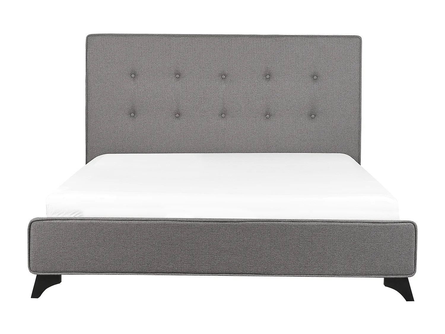 Lit avec sommier Tissu AMBASSADOR 140 x 200 cm Gris