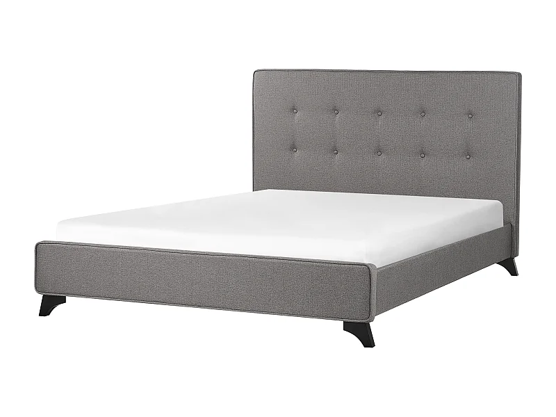 Lit avec sommier Tissu AMBASSADOR 140 x 200 cm Gris
