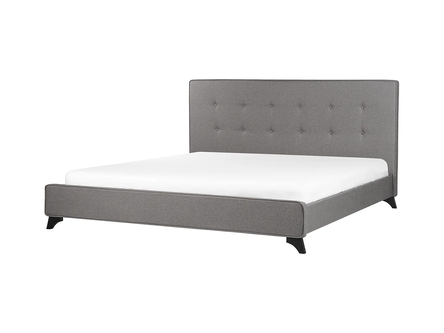 Bed met lattenbodem AMBASSADOR 180 x 200 cm Stof Grijs