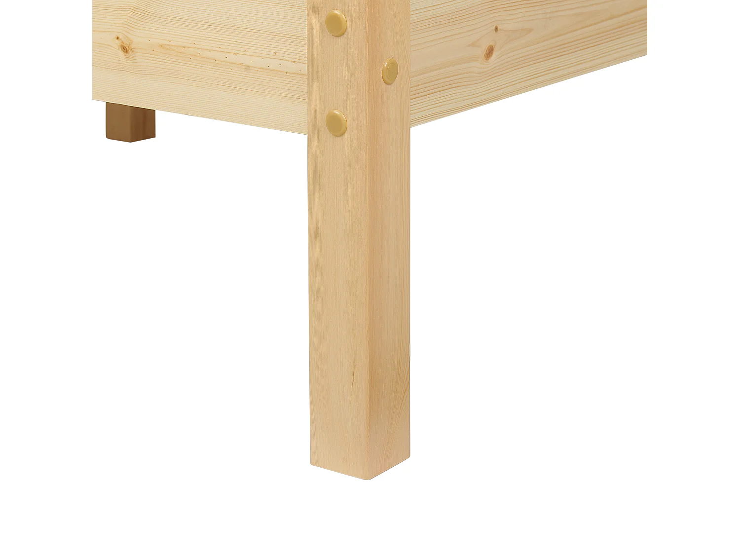 Letto Legno di pino GIVERNY 140 x 200 cm Marrone chiaro