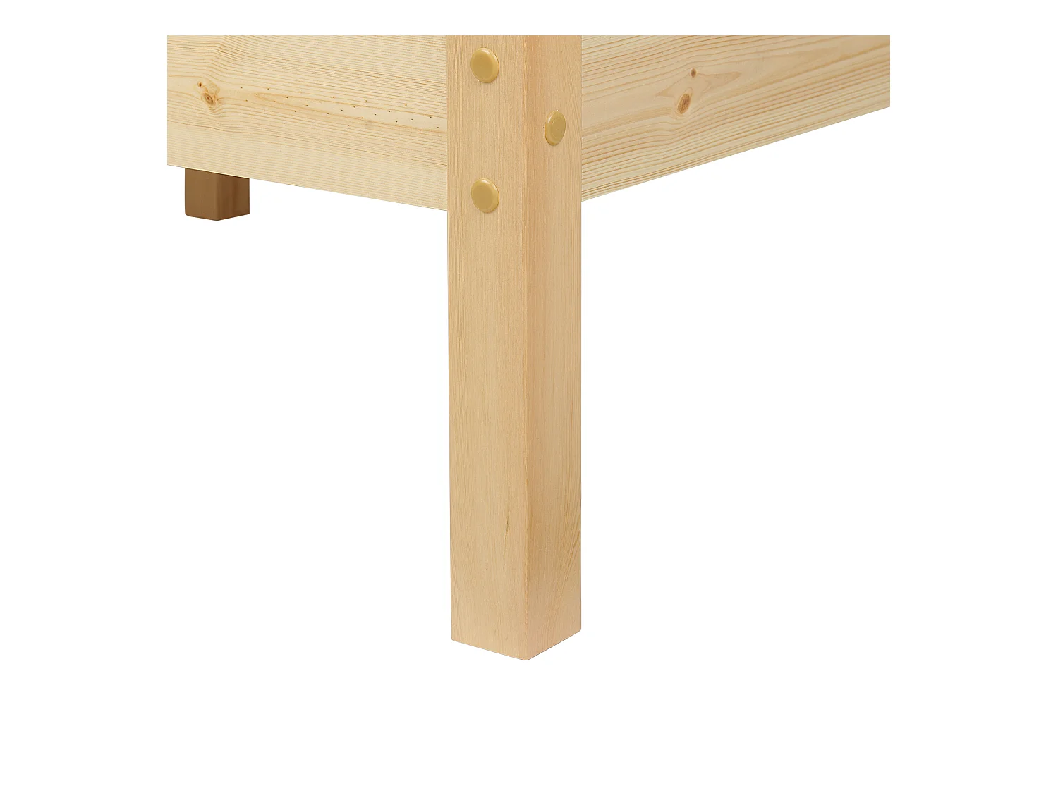 Bed Dennenhout GIVERNY 140 x 200 cm Lichtbruin