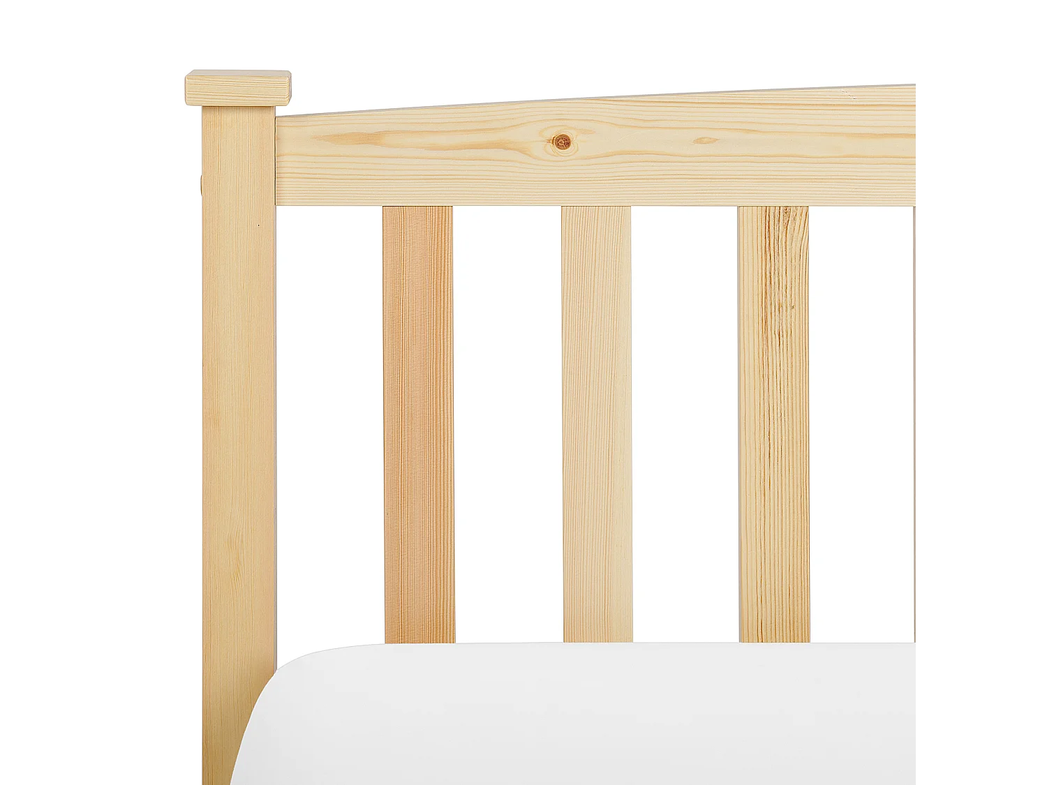 Letto Legno di pino GIVERNY 140 x 200 cm Marrone chiaro