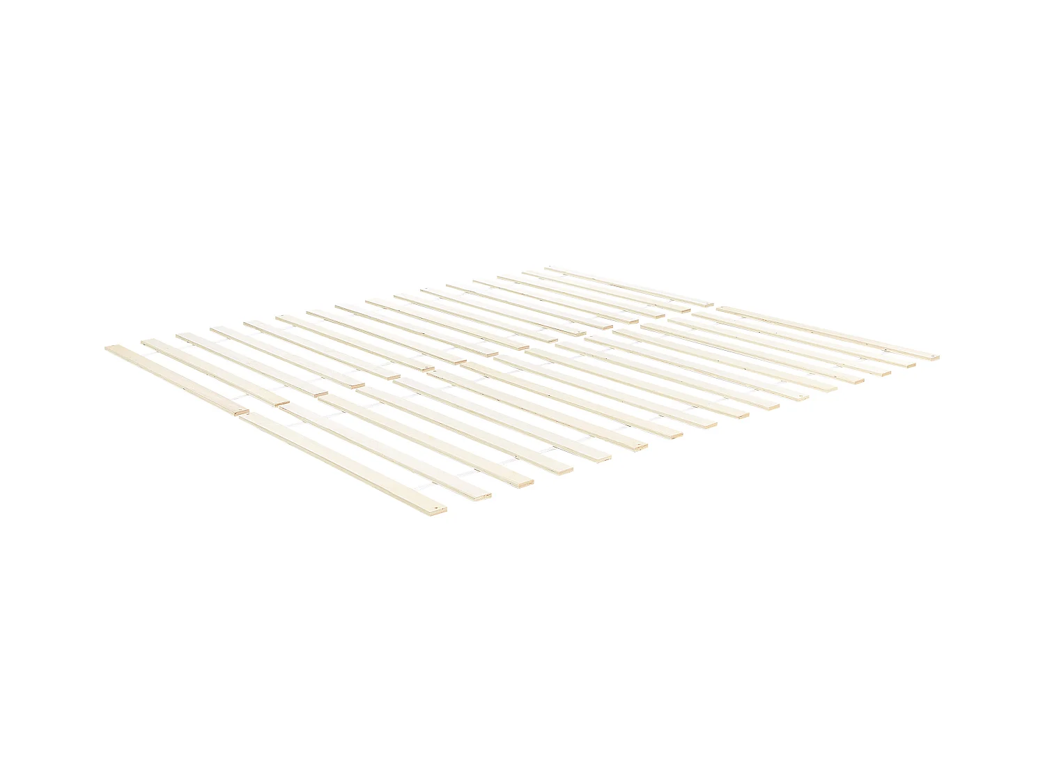 Lit avec sommier Bois de pin FLORAC 180 x 200 cm Marron clair