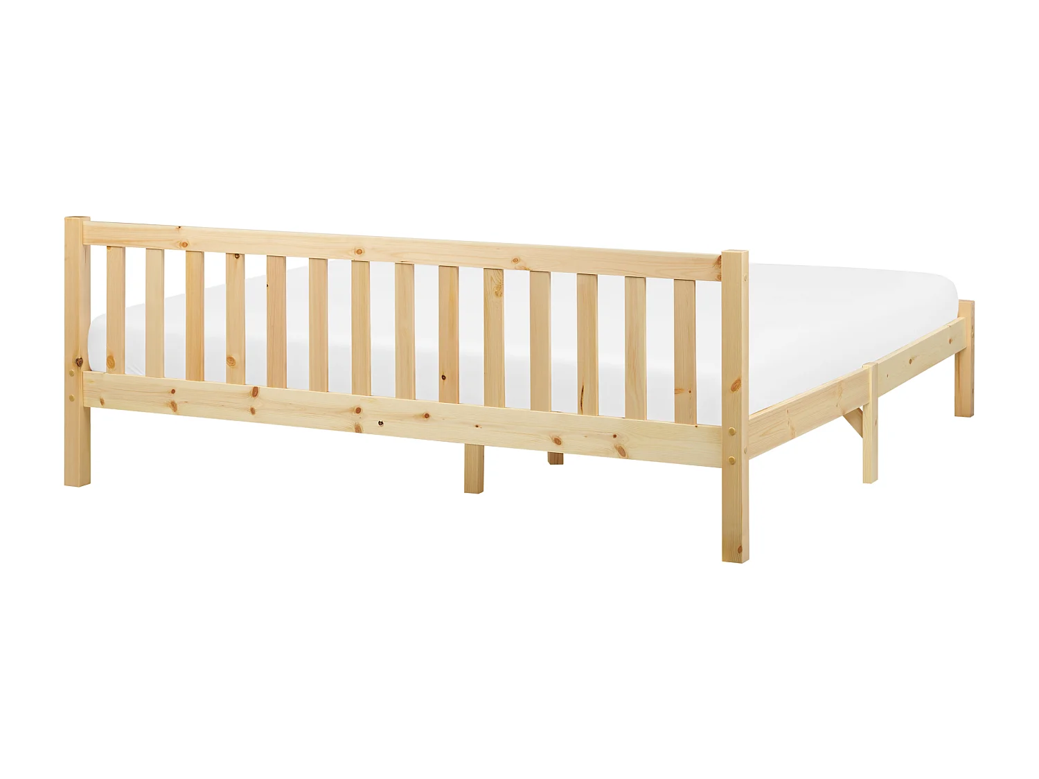 Bed Dennenhout FLORAC 180 x 200 cm Lichtbruin