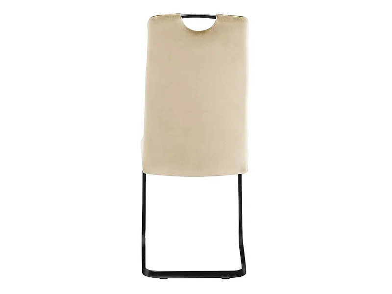 Krzesło tapicerowane AXO VELVET beżowe