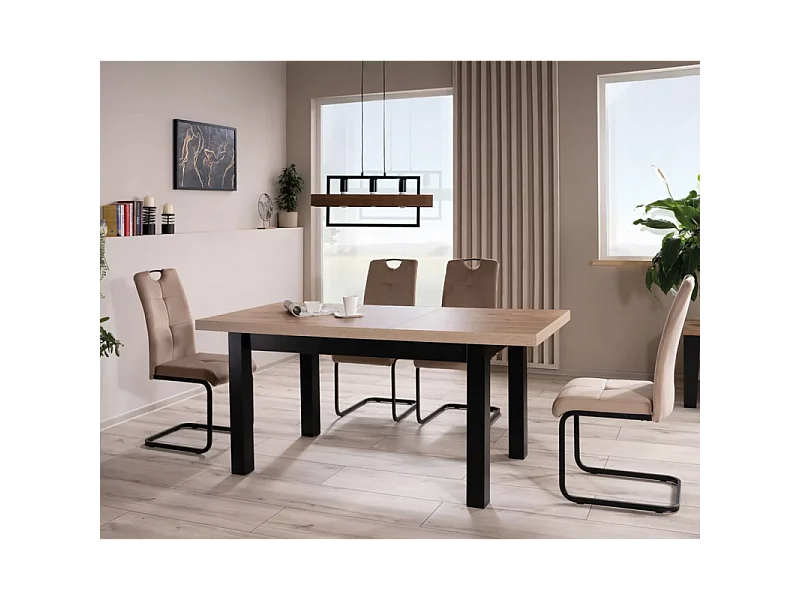 Krzesło tapicerowane AXO VELVET beżowe