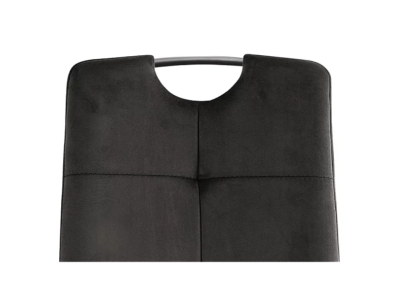 Krzesło tapicerowane AXO VELVET czarne