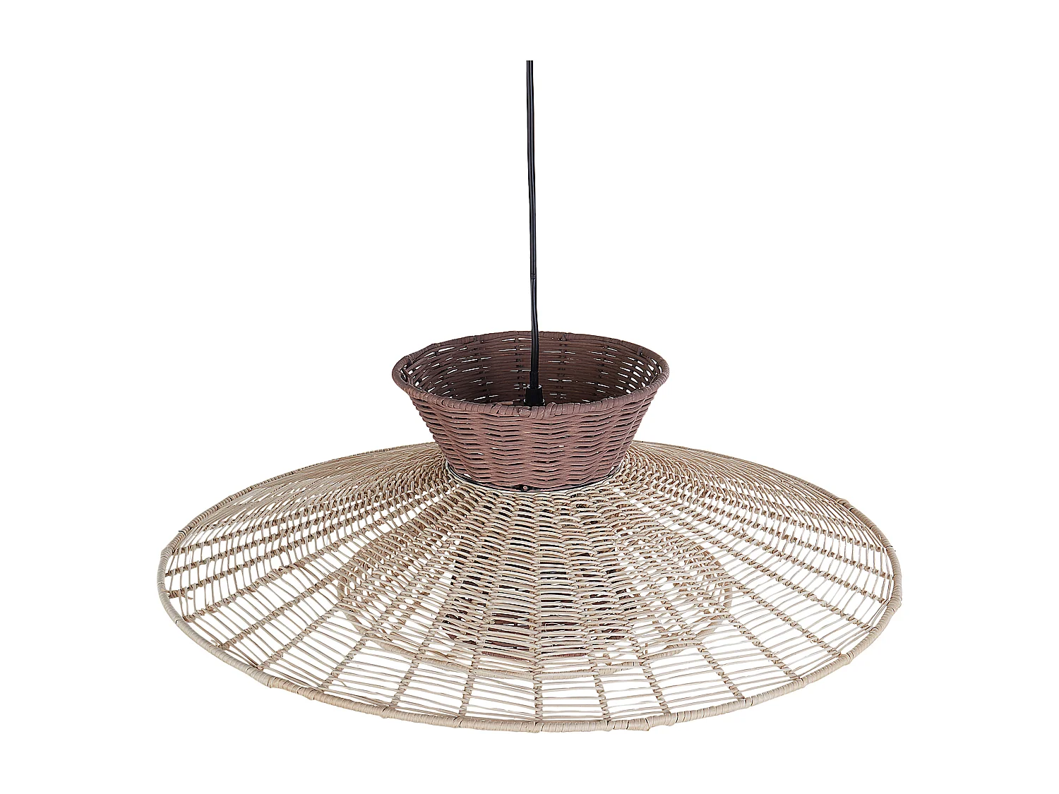 Lampa wisząca KABOMPO Rattan Brązowy