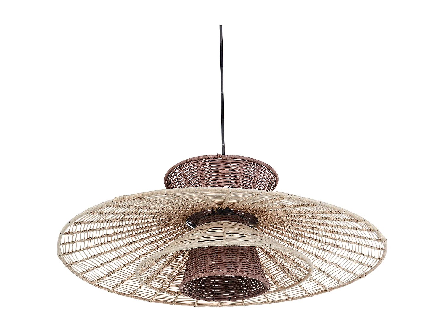 Lampe suspension KABOMPO Rotin Marron