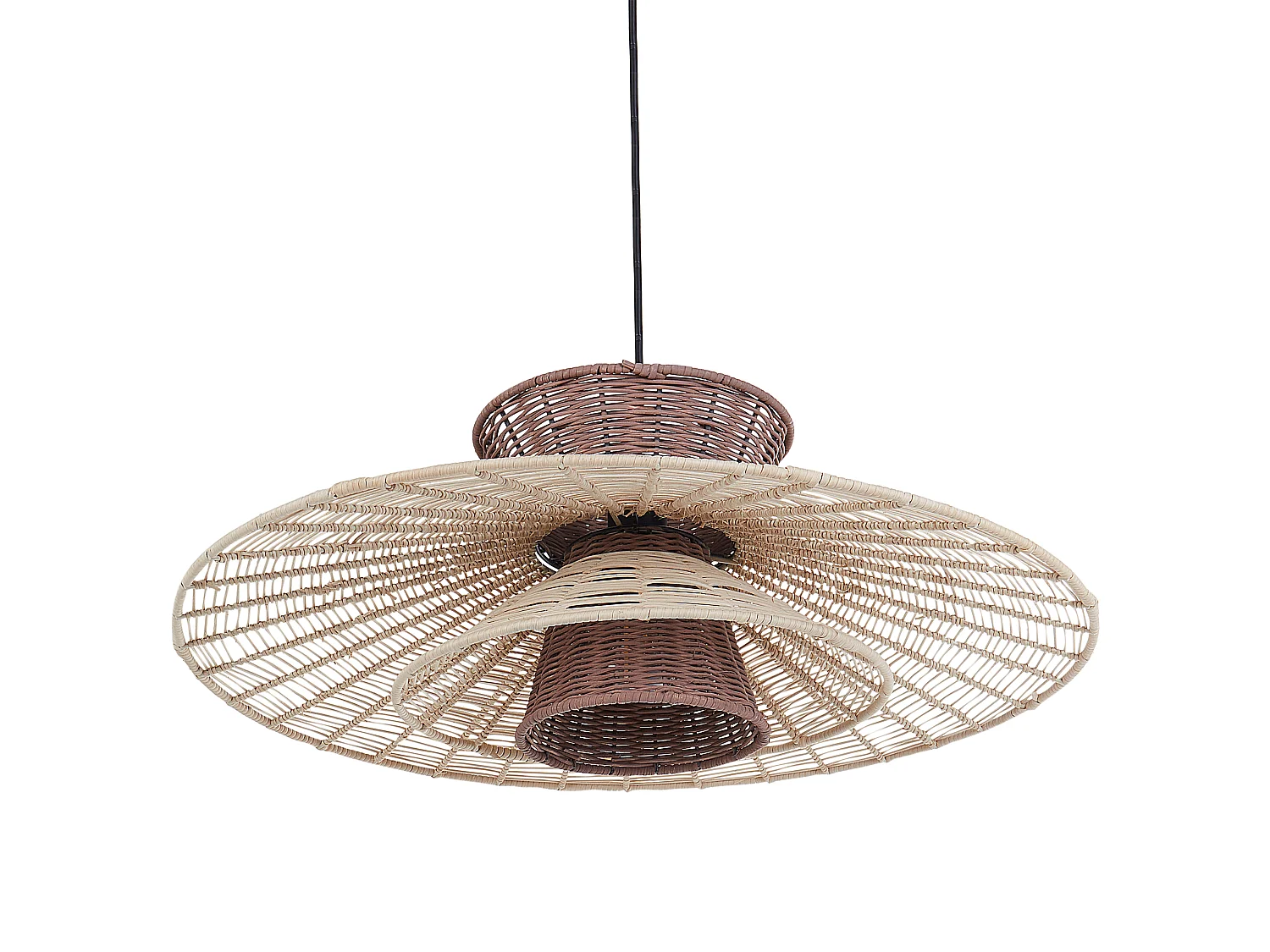 Lampe suspension KABOMPO Rotin Marron