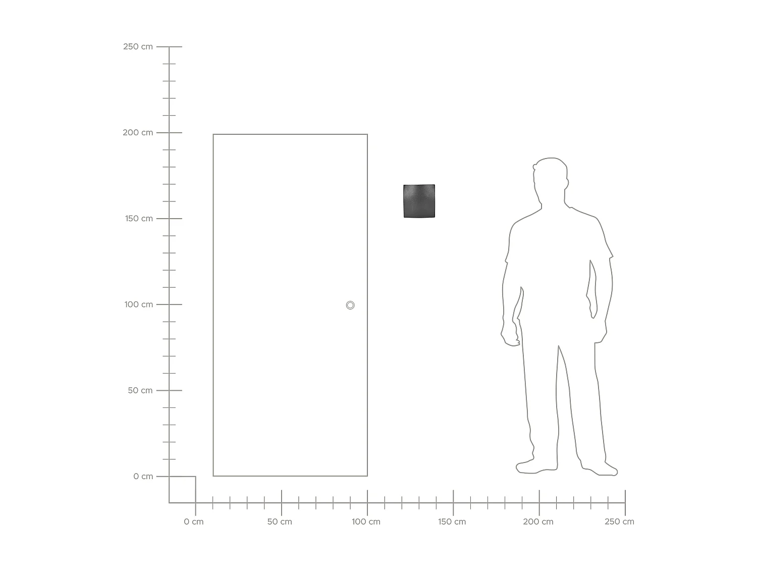 Lot de 2 appliques LED d'extérieur RAMAPO Noir