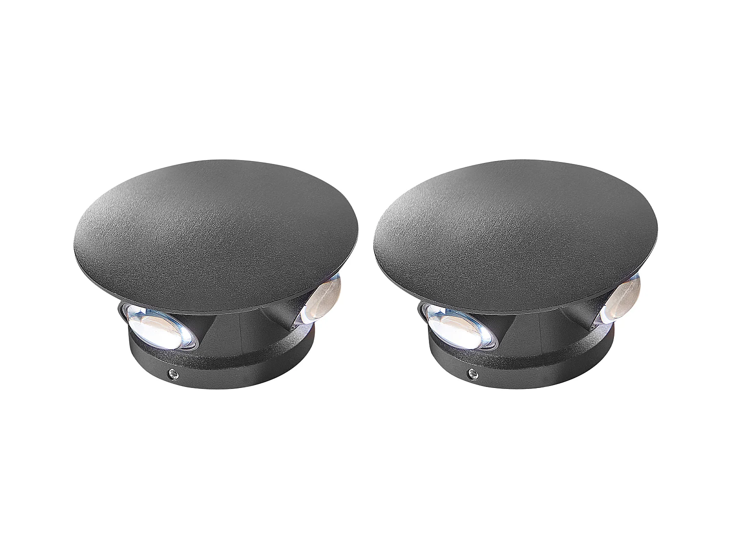Lot de 2 appliques LED d'extérieur MAURICE Noir