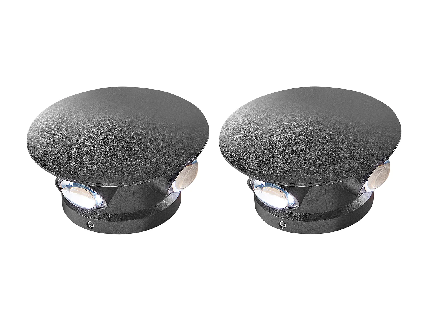 Lot de 2 appliques LED d'extérieur MAURICE Noir