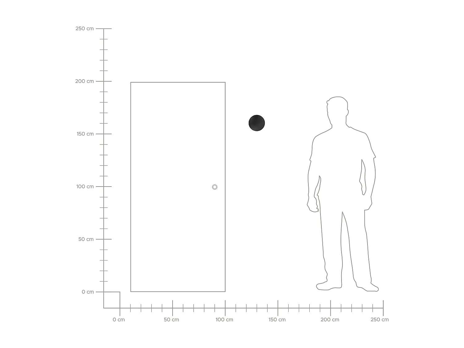 Set di 2 luci da parete da giardino a LED MAURICE Nero