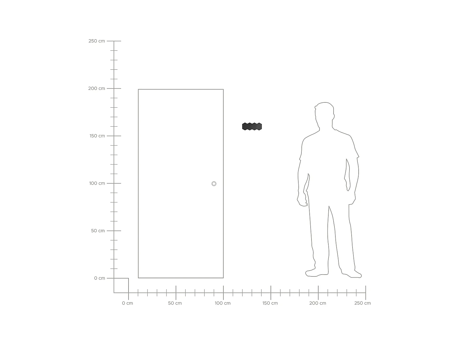 Außenwandleuchte LED Lampe 2er Set Metall Schwarz 8-flammig 21 cm modern Weldon