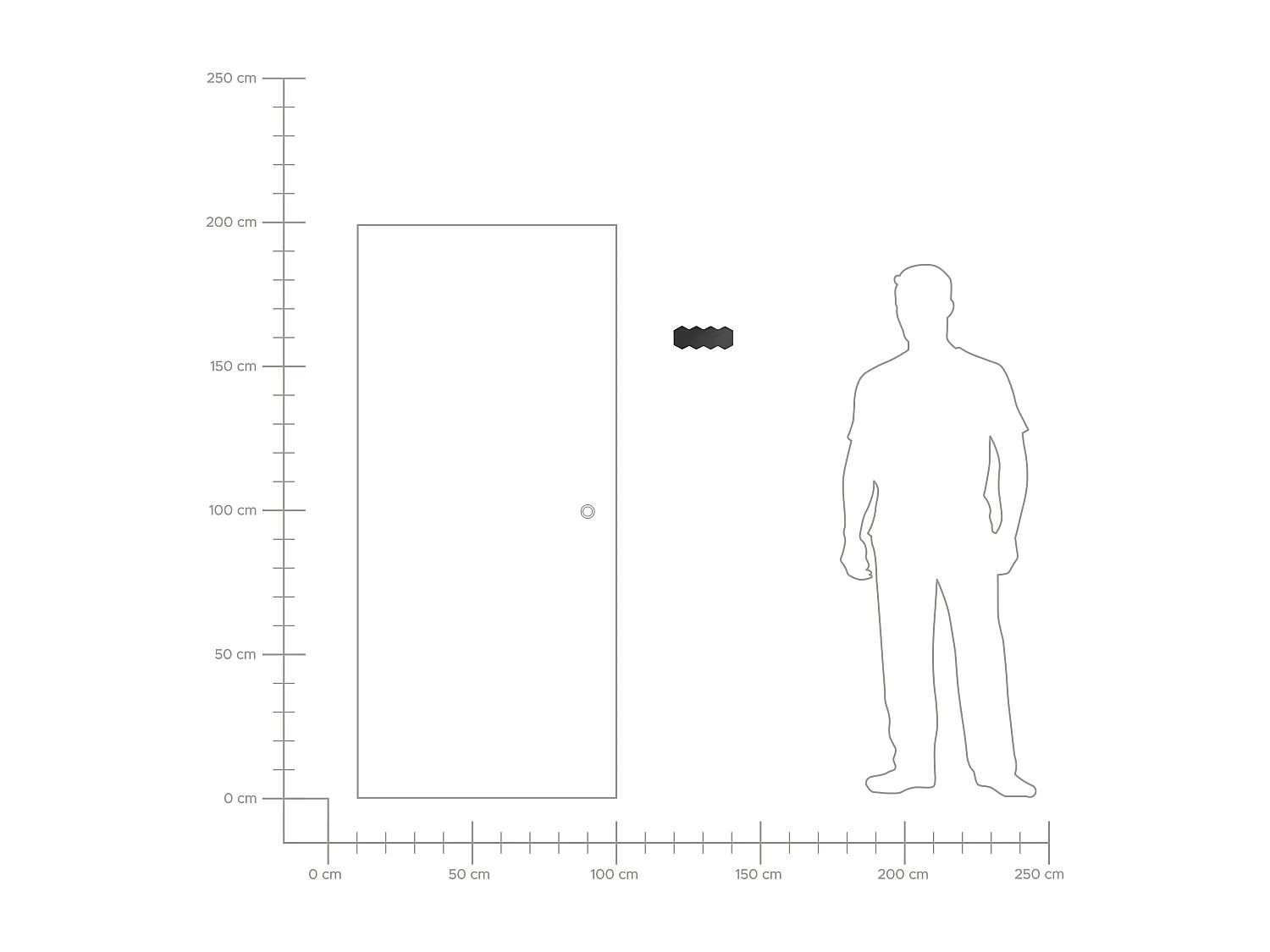 Lot de 2 appliques LED d'extérieur WELDON Noir