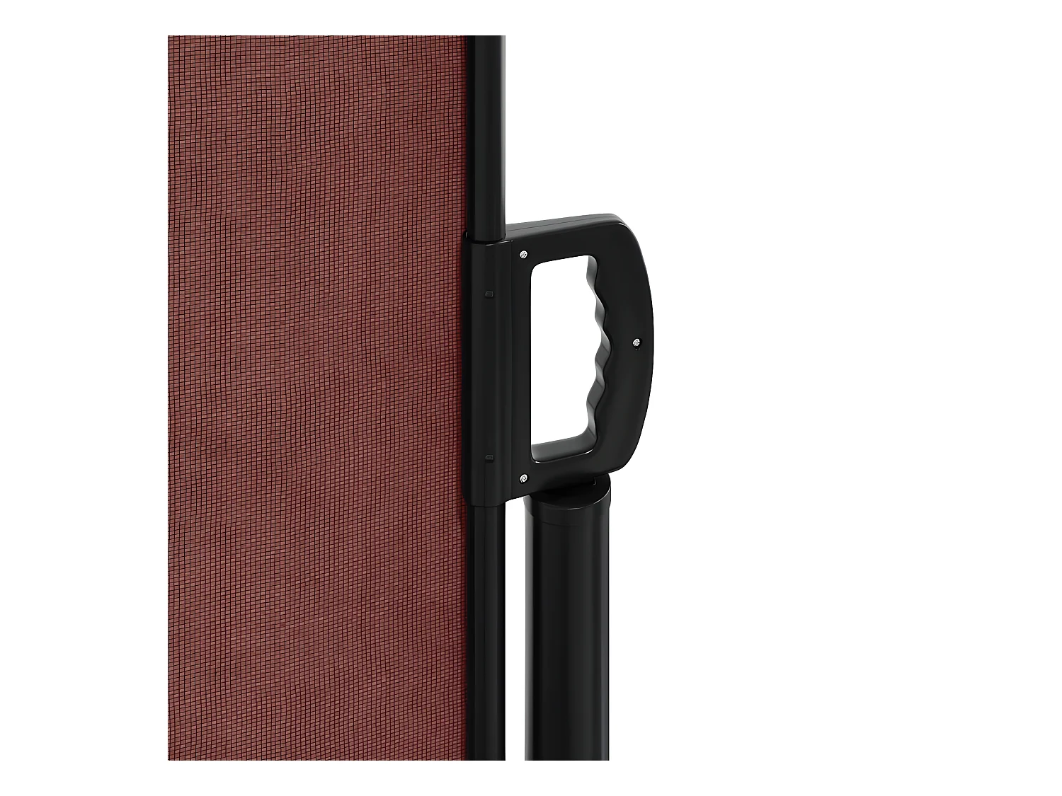 Auvent latéral rétractable marron 120x1000 cm