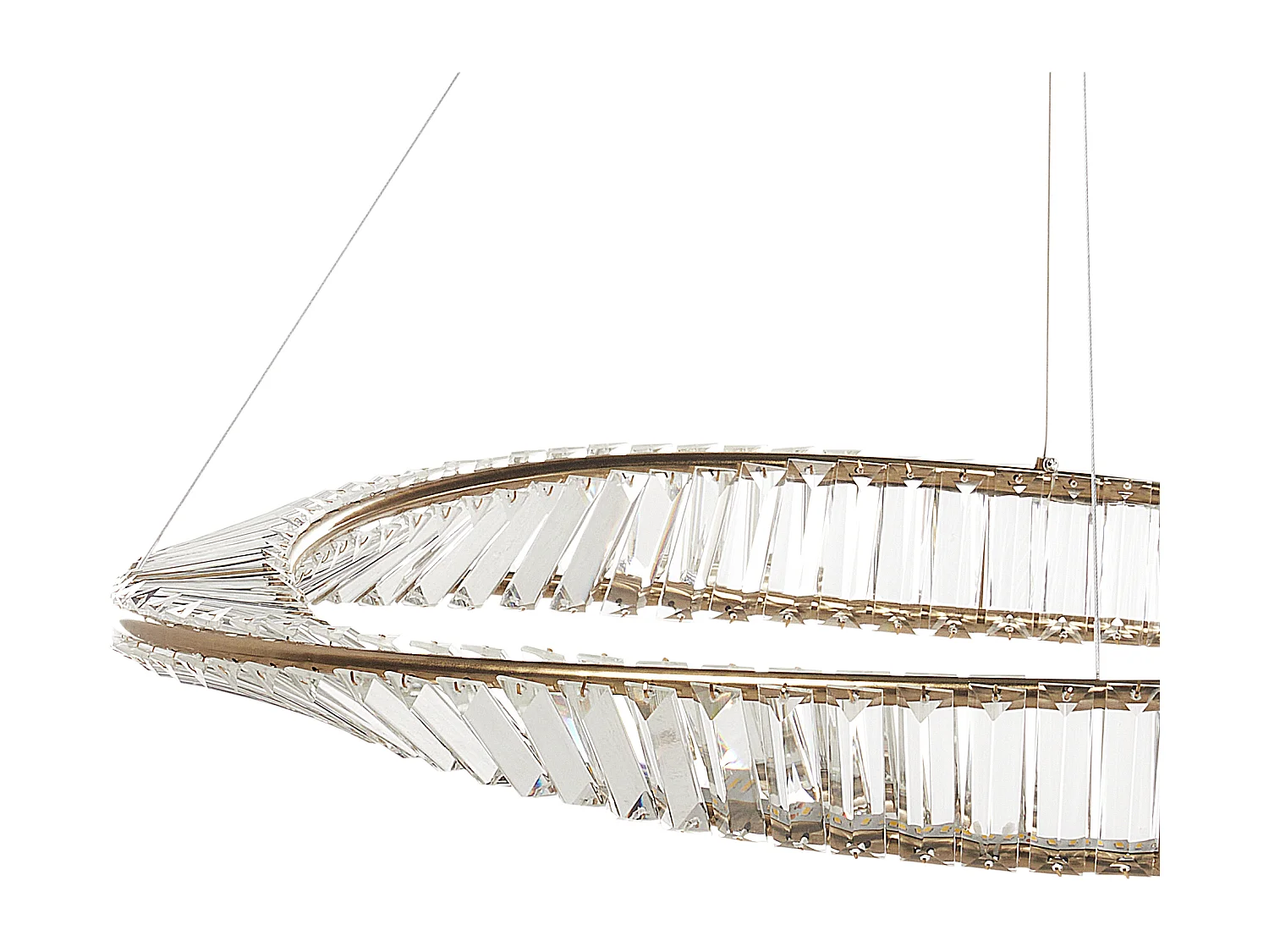 LED Kronleuchter ROSENDE Metall Gold