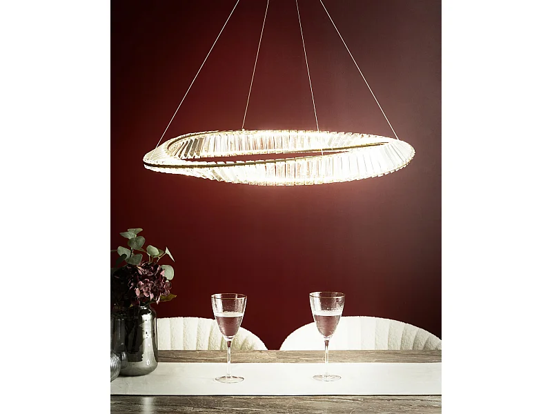 Lampadario a LED ROSENDE Metallo Oro