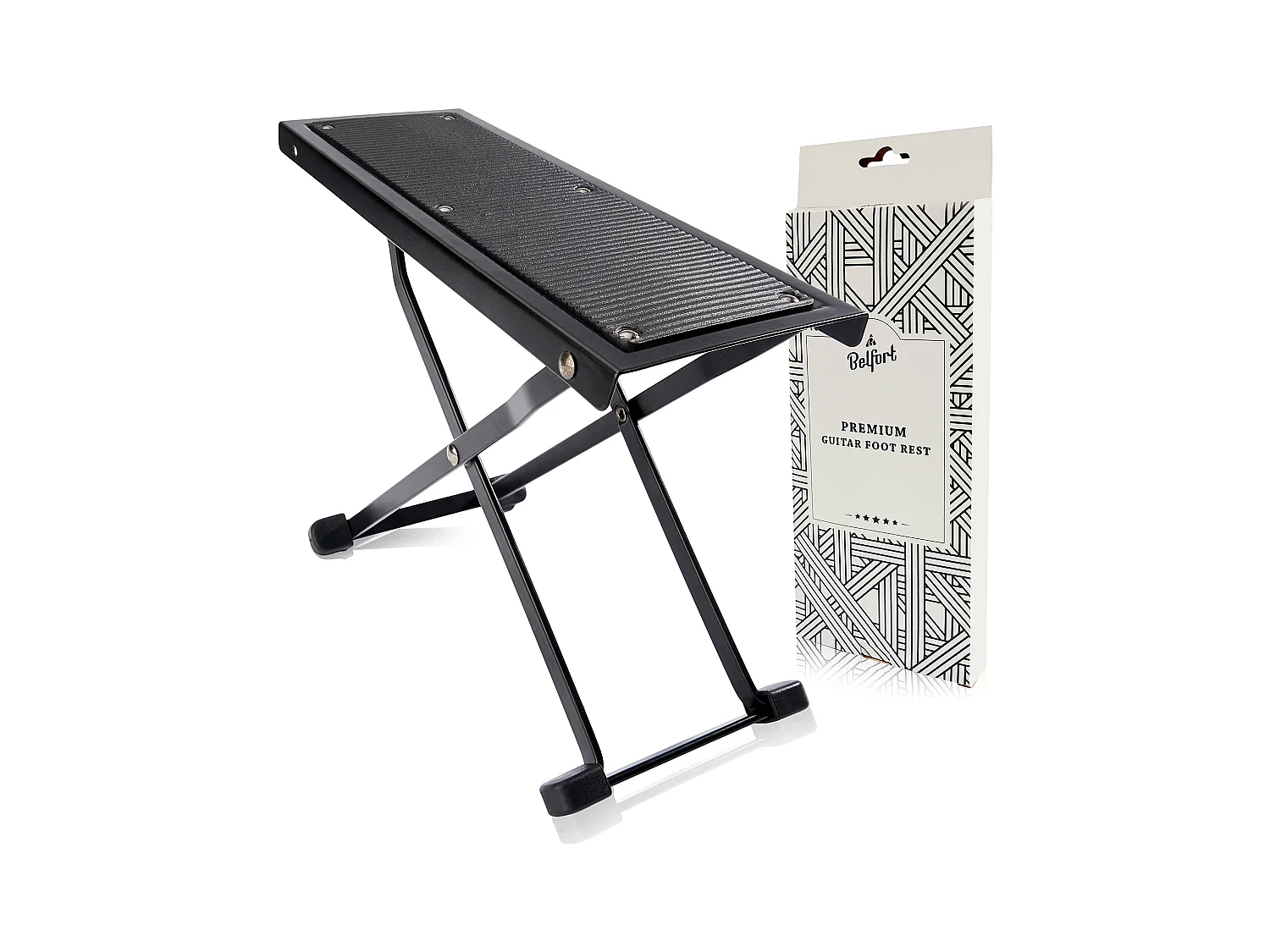 NEU: BELFORT® Gitarren Fußbank mit rutschfester