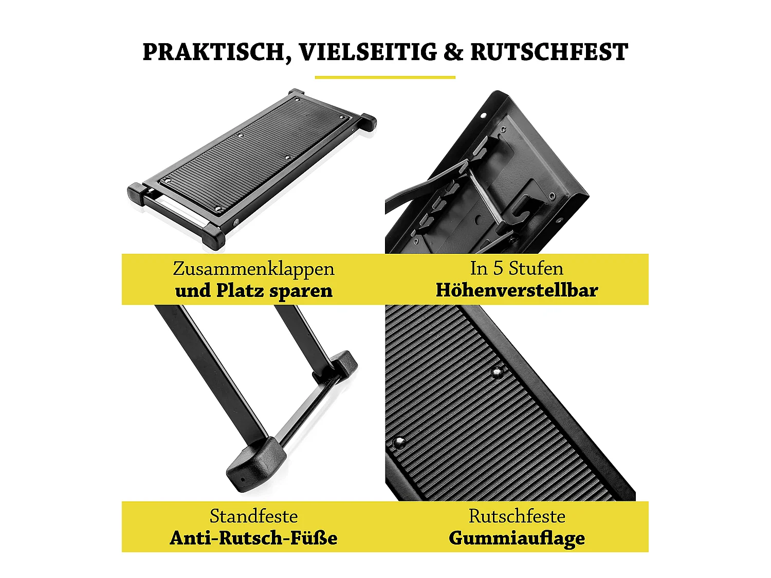 NEU: BELFORT® Gitarren Fußbank mit rutschfester