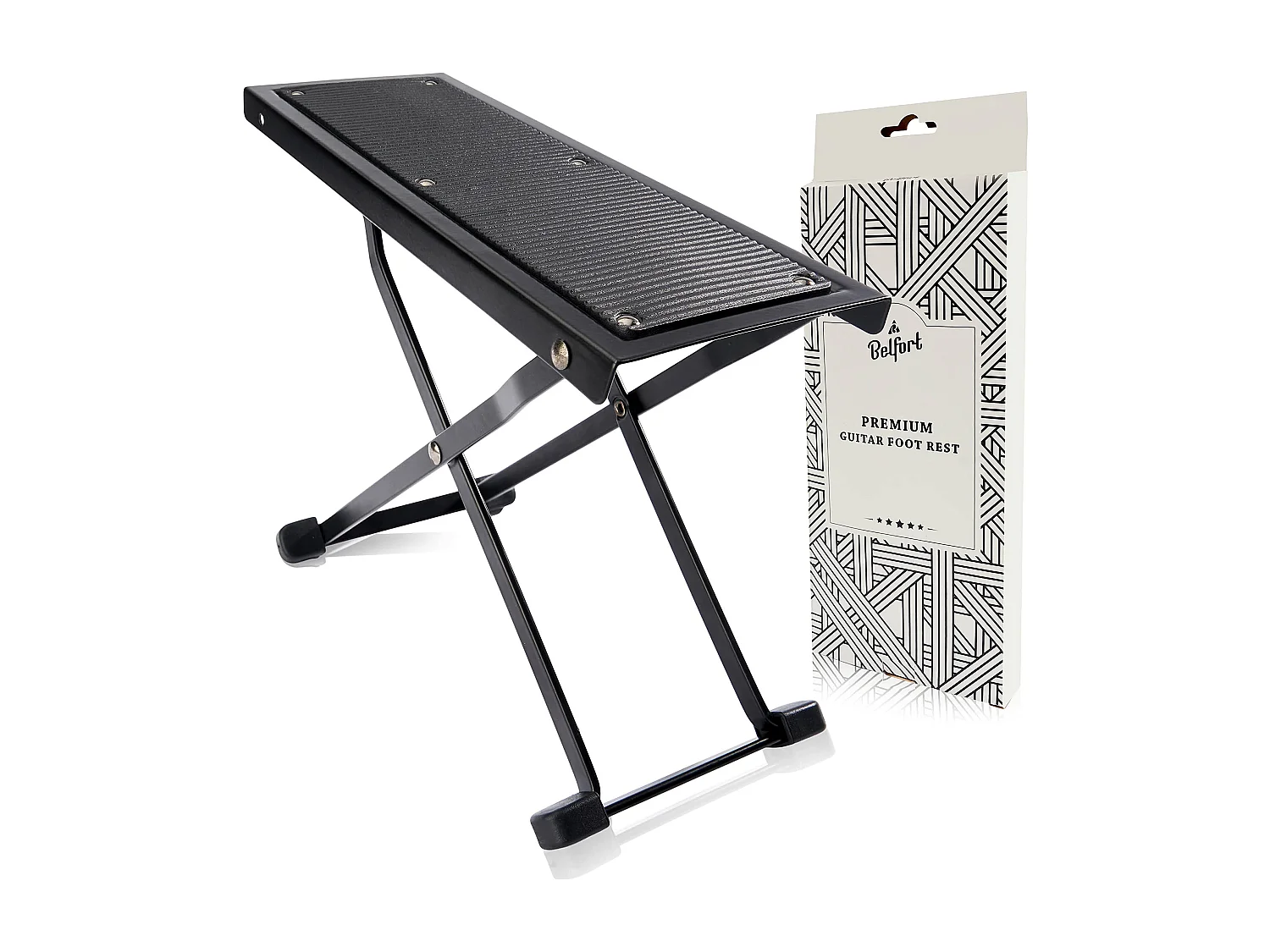 NEU: BELFORT® Gitarren Fußbank mit rutschfester