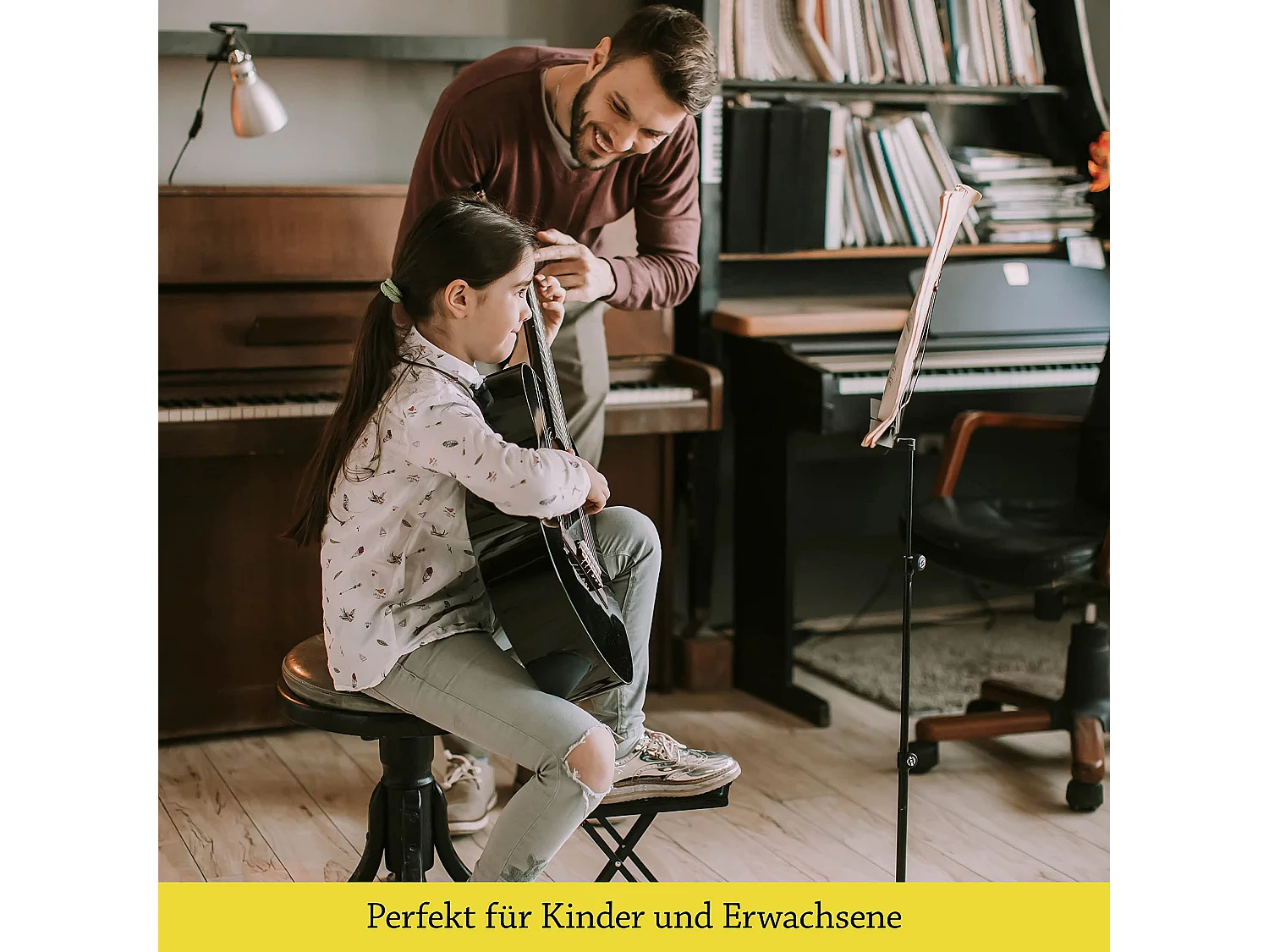 NEU: BELFORT® Gitarren Fußbank mit rutschfester