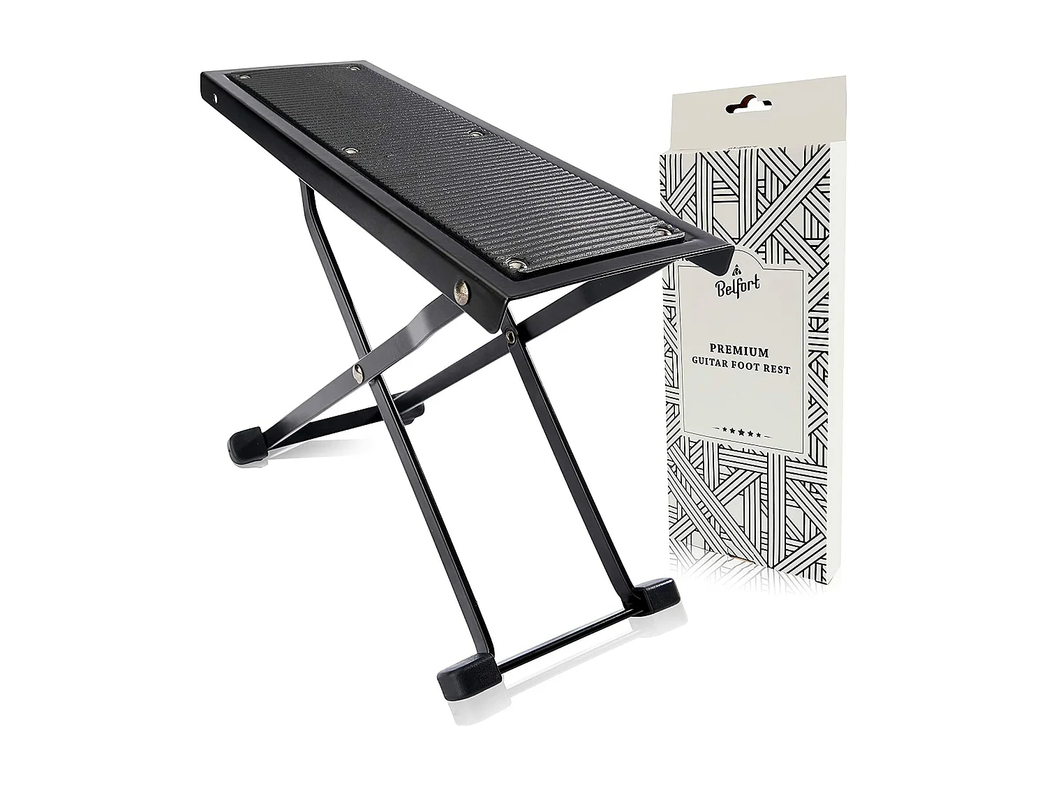 NEU: BELFORT® Gitarren Fußbank mit rutschfester