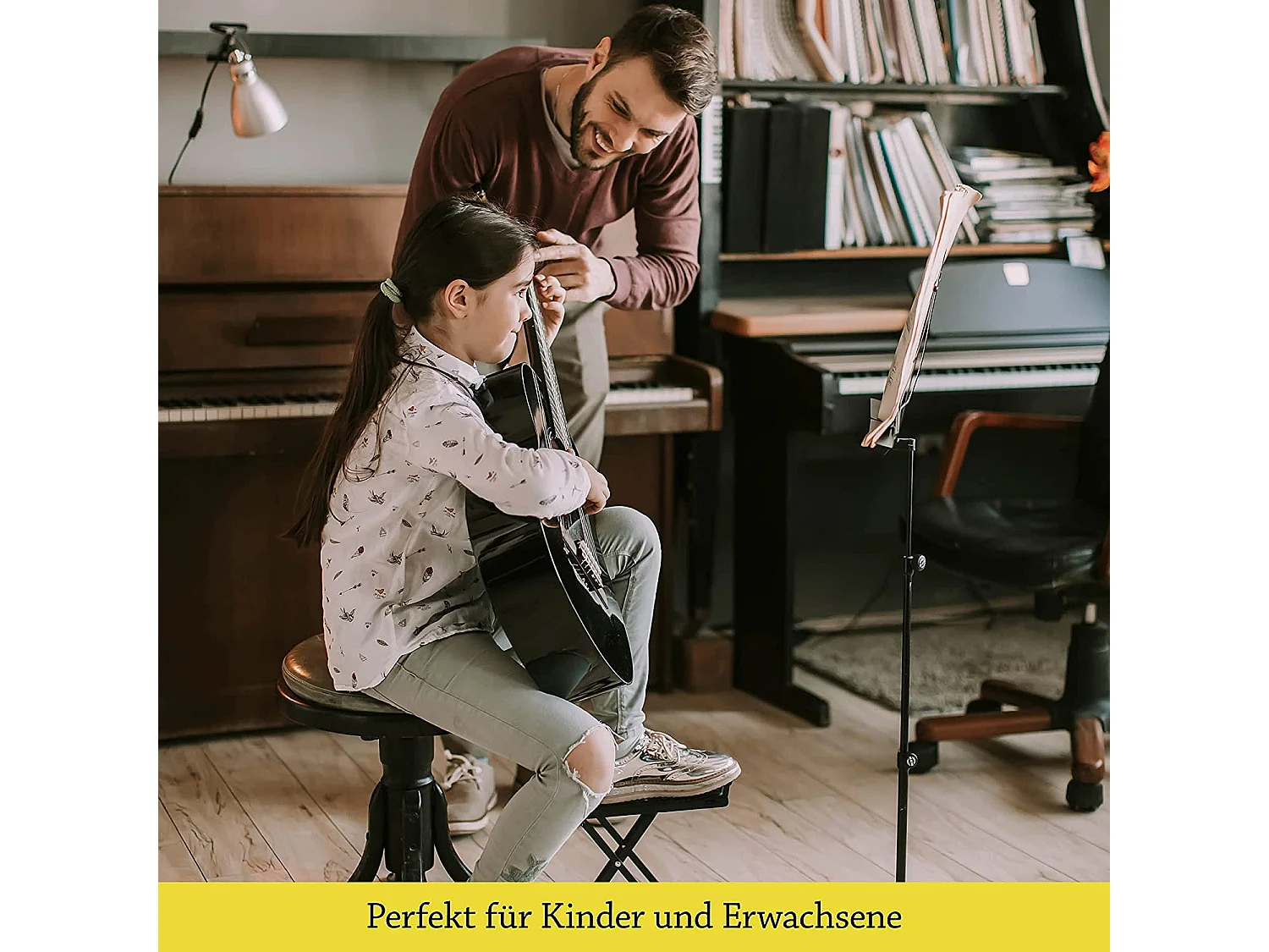 NEU: BELFORT® Gitarren Fußbank mit rutschfester