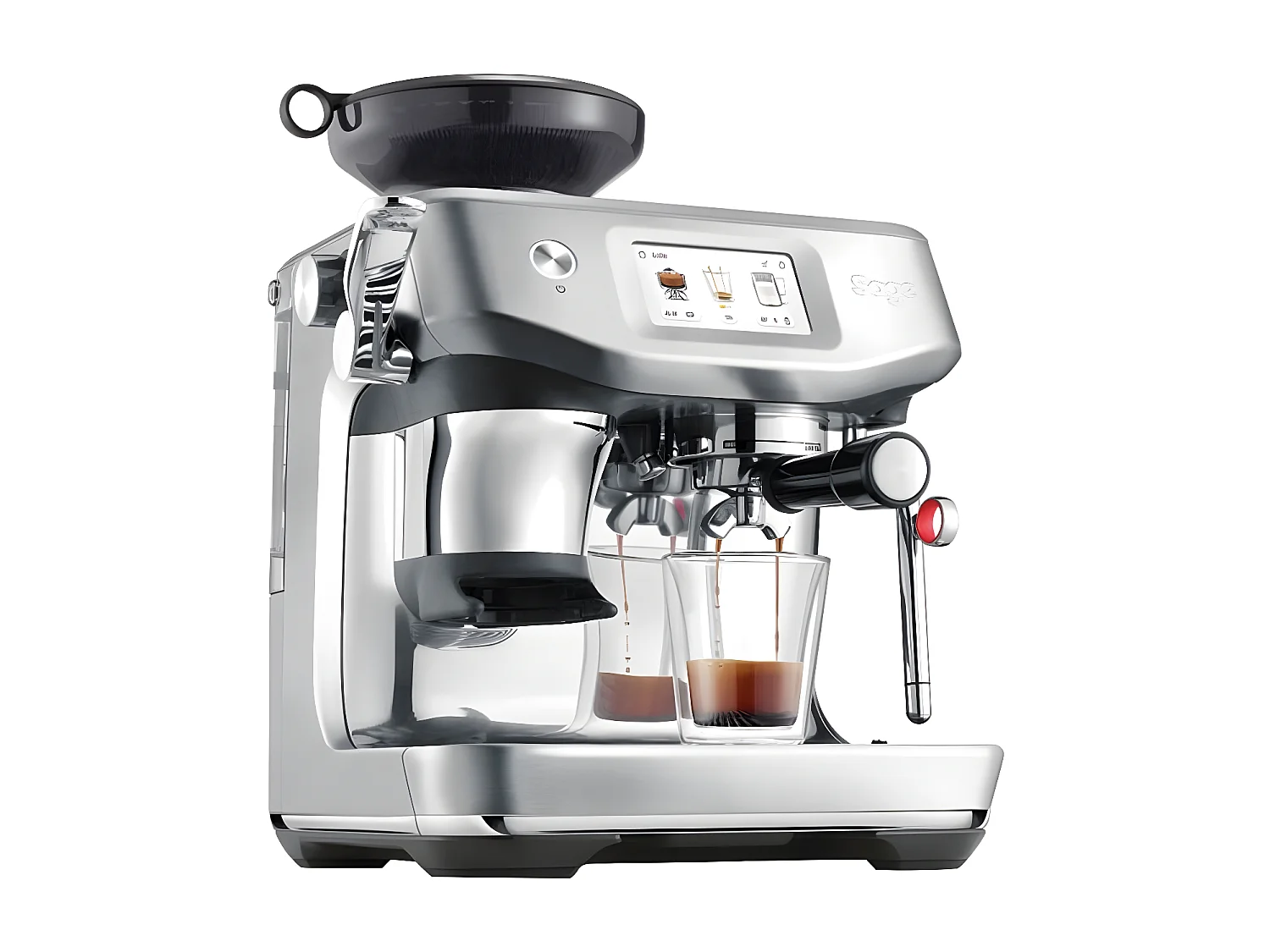 Sage Machine à expresso 15 bars, the barista touch impress, inox brossé - SES881BSS4FEU1