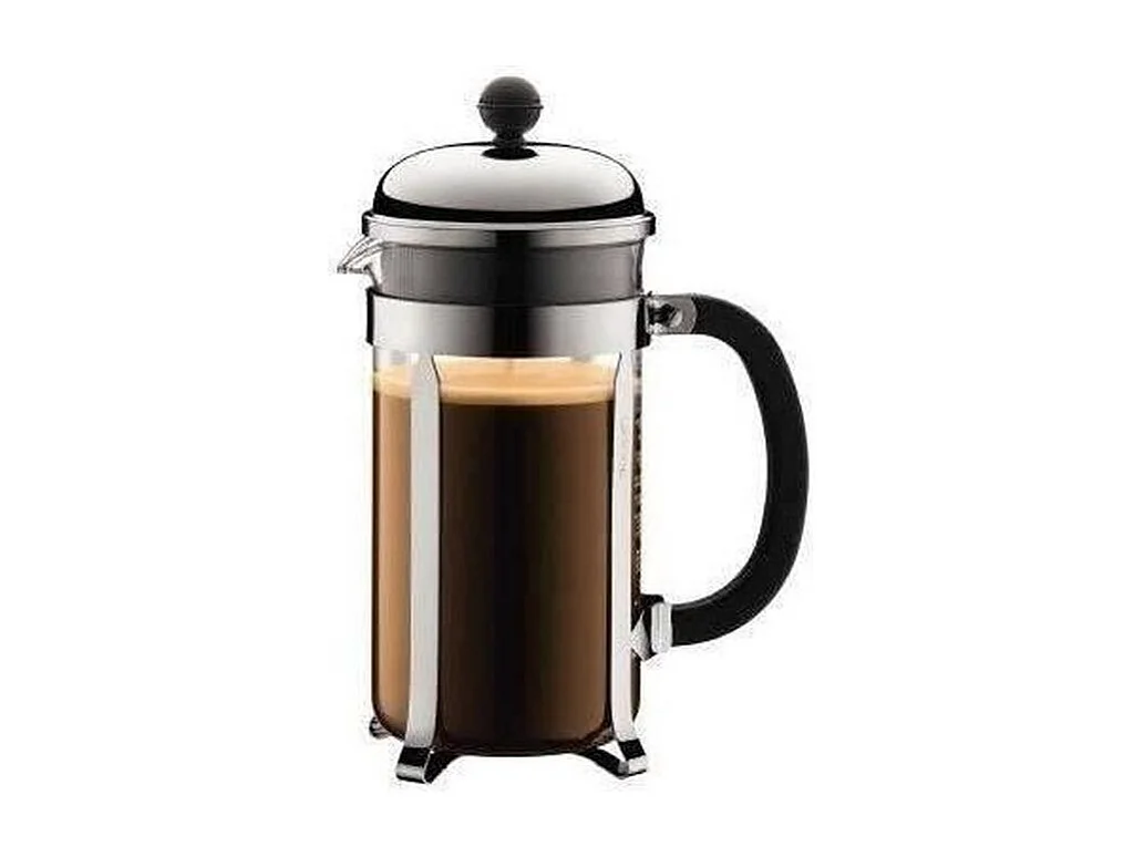 Cafetière Chambord 8 tasses en inox noir - avec boîte