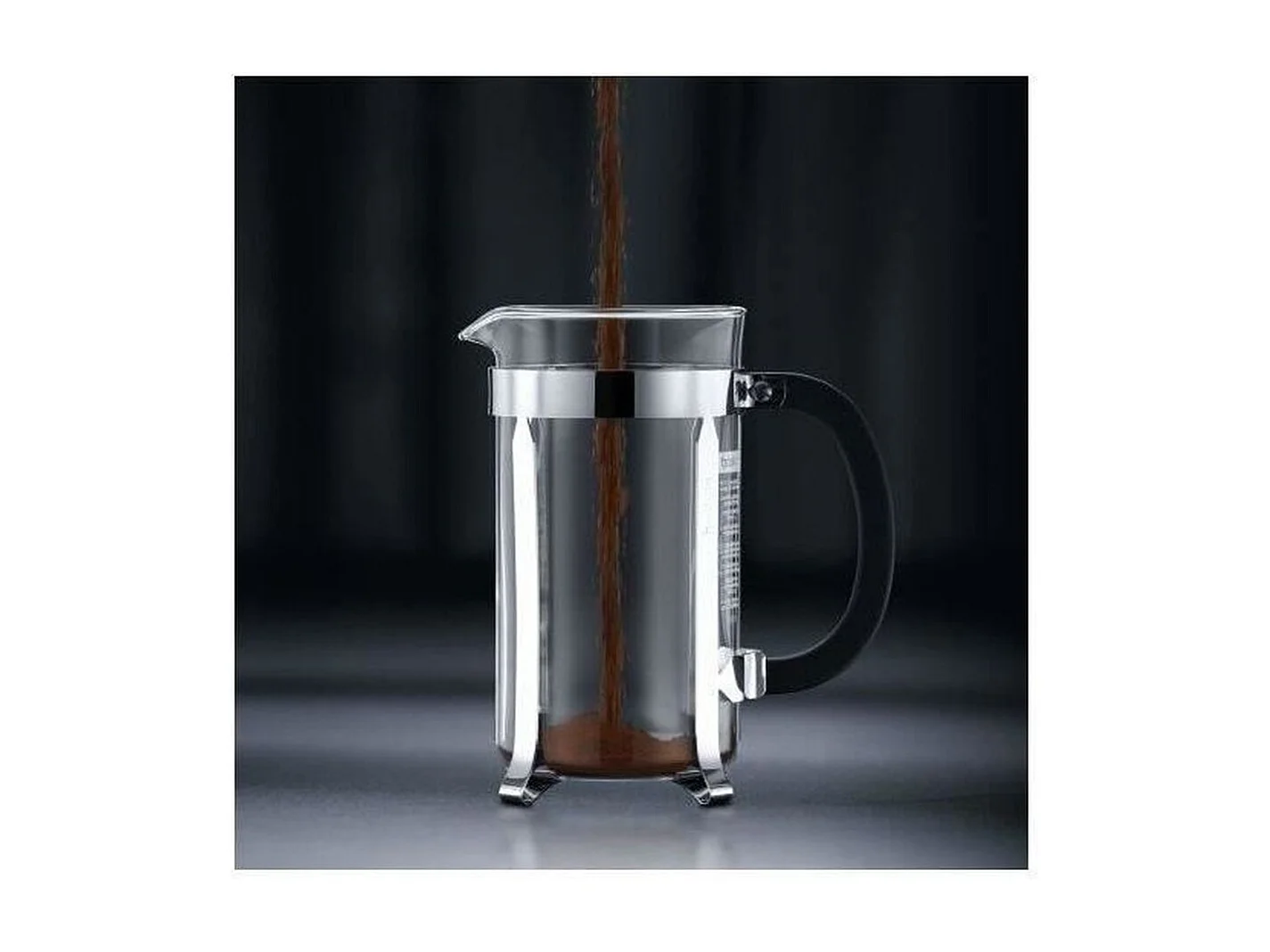 Cafetière Chambord 8 tasses en inox noir - avec boîte