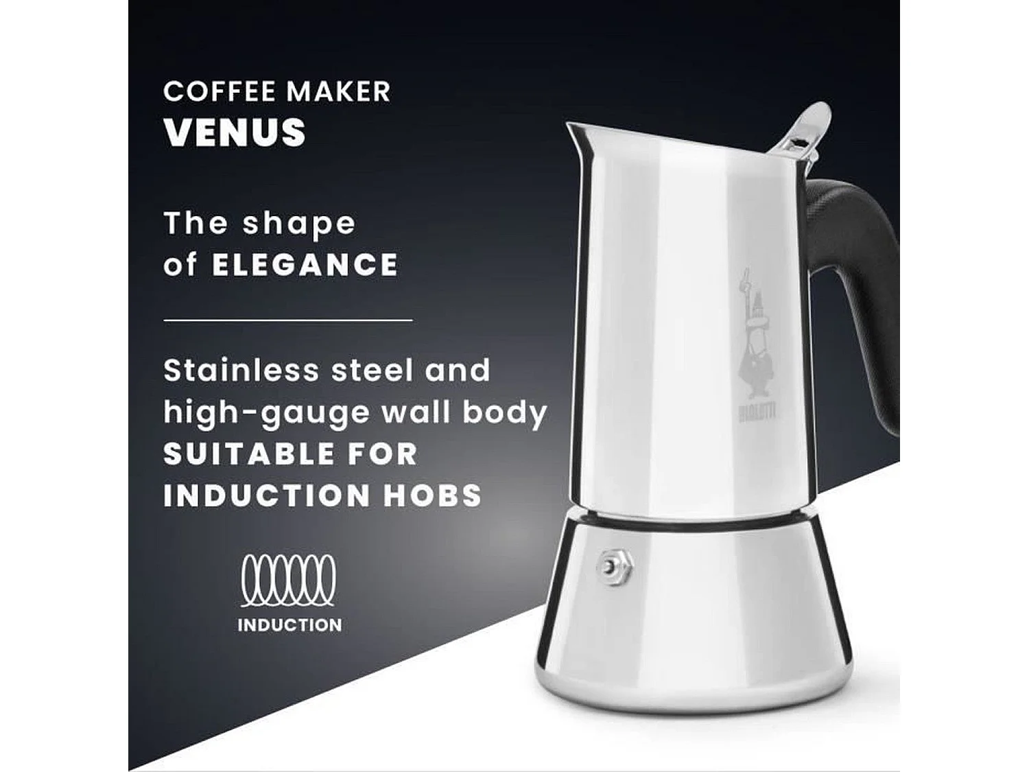 Cafetière Venus induction 6 tasses 23.5 cl 7255